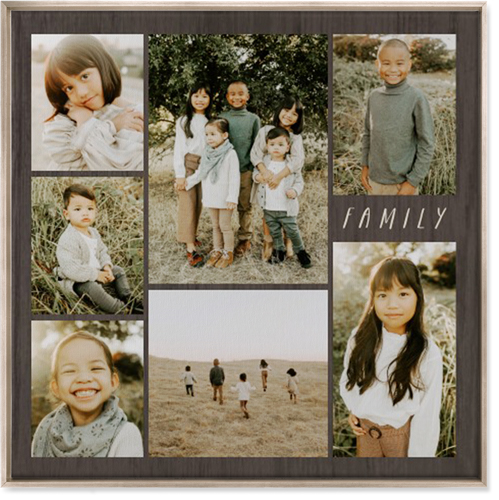 Lucky Seven Wall Art, Metallic, Single piece, Canvas, 36x36, Multicolor, multi