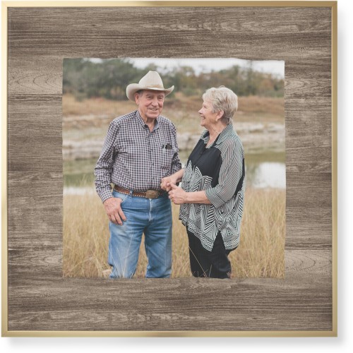 Countryside Portrait Wall Art, Gold, Single piece, Canvas, 36x36, Brown