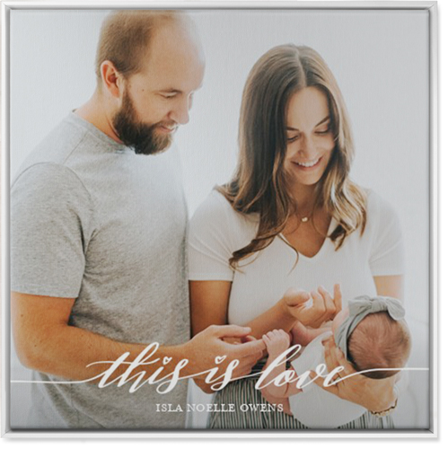 Love Is Portrait Wall Art, White, Single piece, Canvas, 36x36, White, white