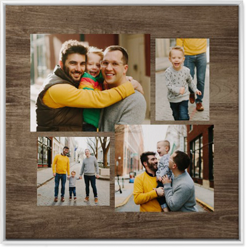 Connect Four Wall Art, White, Single piece, Canvas, 36x36, Brown, brown