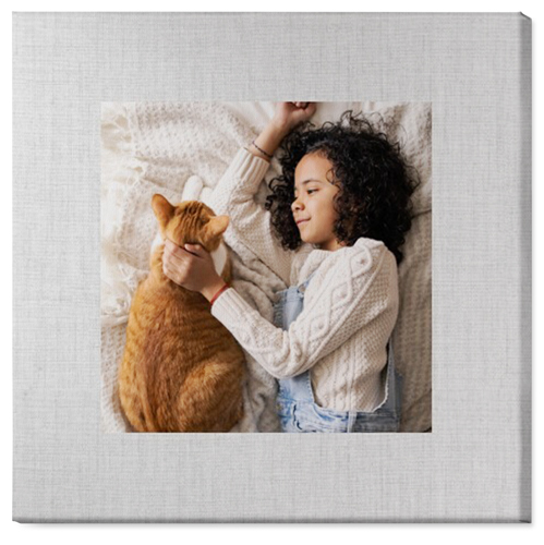Full Frame One Wall Art, No Frame, Single piece, Canvas, 36x36, White