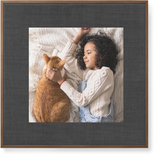 Full Frame One Wall Art, Natural, Single piece, Canvas, 36x36, Black, black