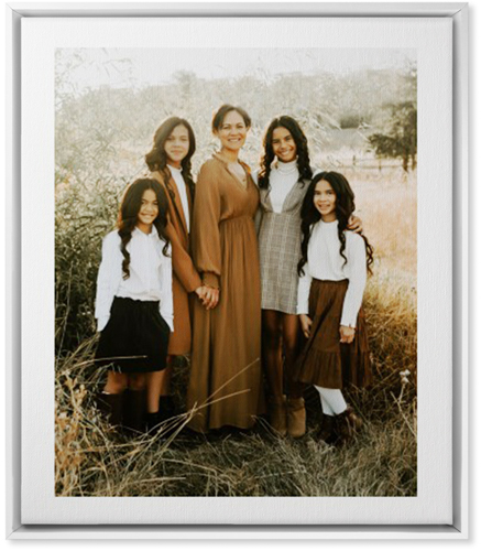 Simple Gallery of One Border Portrait Wall Art, White, Single piece, Canvas, 20x24, Multicolor