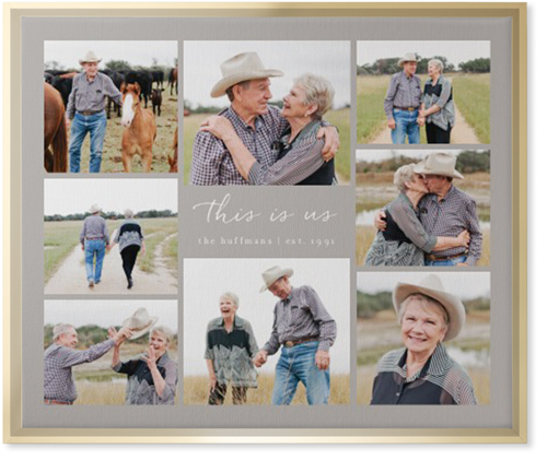 Gallery Around Text Wall Art, Gold, Single piece, Canvas, 20x24, Multicolor, multi