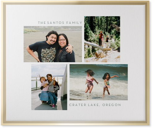 Gallery of Four Wall Art, Gold, Single piece, Canvas, 20x24, Multicolor