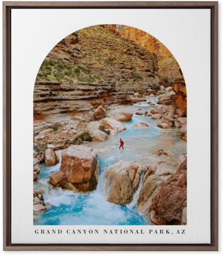 Archway View Wall Art, Walnut, Single piece, Canvas, 20x24, White, white