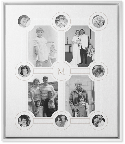 Vintage Family Tree Wall Art, White, Single piece, Canvas, 20x24, White