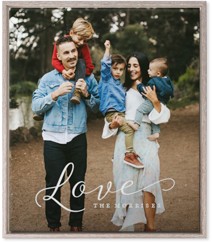 Just Love Portrait Wall Art, Rustic, Single piece, Canvas, 20x24, White, white