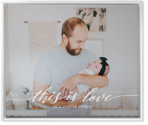 Love Is Wall Art, White, Single piece, Canvas, 20x24, White, white