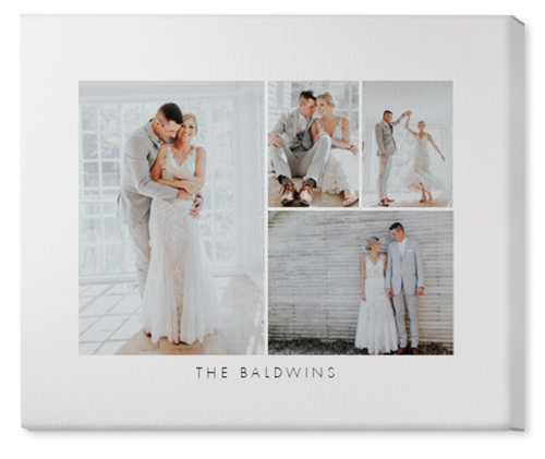 Four Corners Wall Art, No Frame, Single piece, Canvas, 20x24, White, white