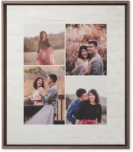 Four Winds Wall Art, Walnut, Single piece, Canvas, 20x24, Beige, wheat