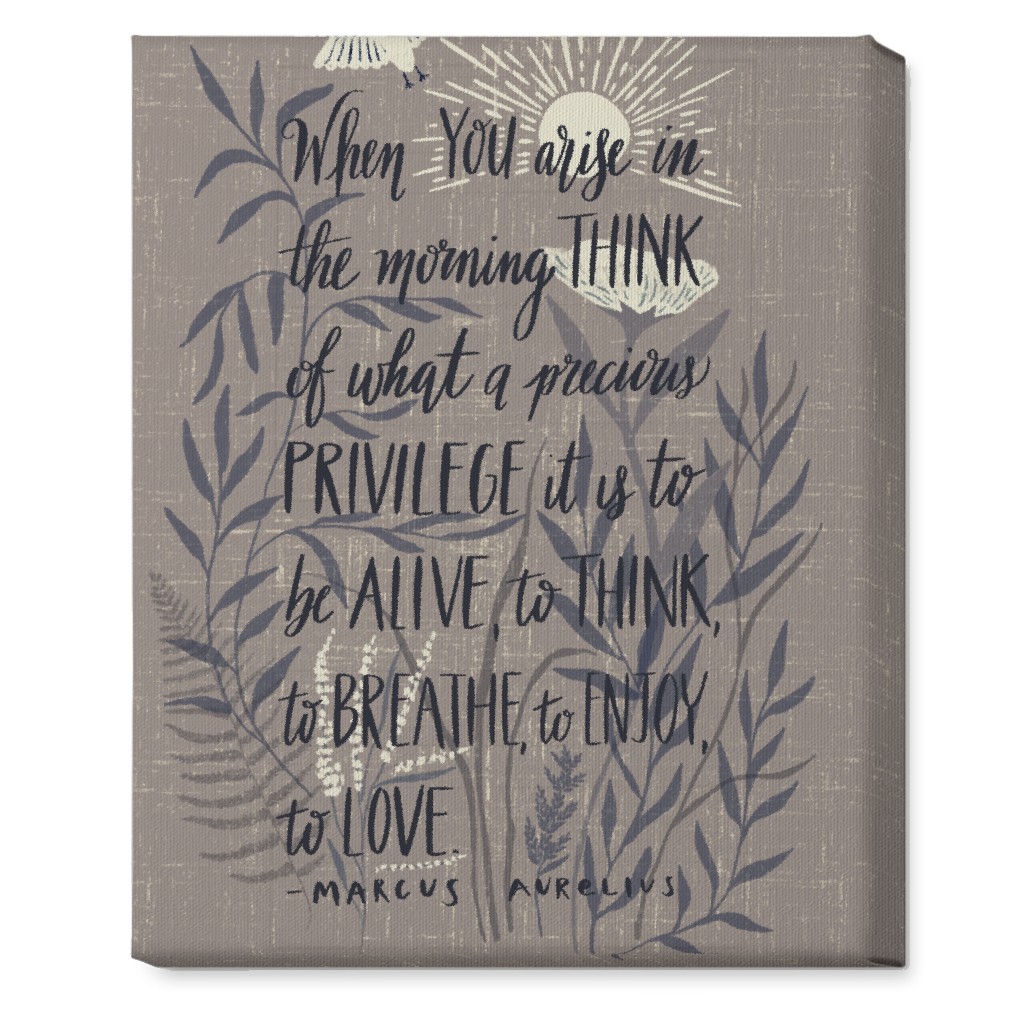 Precious Morning Wall Art, No Frame, Single piece, Canvas, 16x20, Gray, Light Gray
