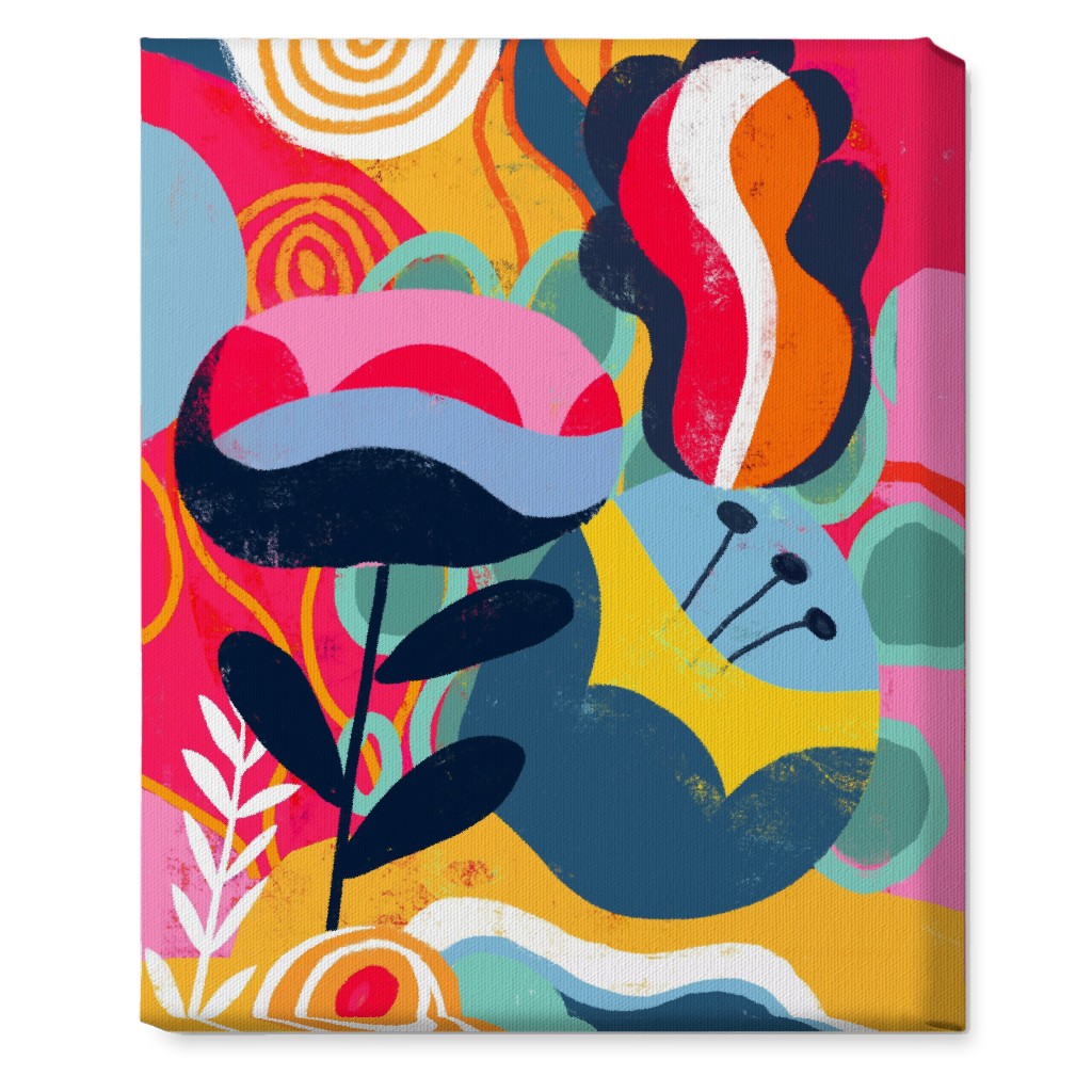 Think Big in Colors - Vibrant Wall Art, No Frame, Single piece, Canvas, 16x20, Multicolor