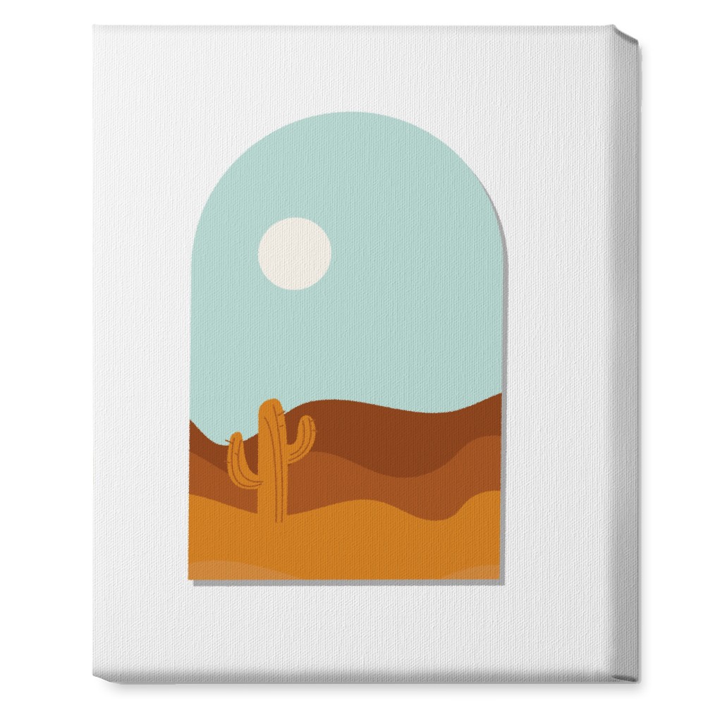 Abstract Landscapes in Windows Wall Art, No Frame, Single piece, Canvas, 16x20, Multicolor