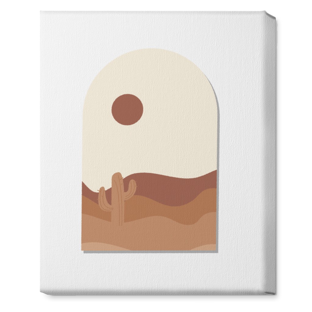 Abstract Landscapes in Windows Wall Art, No Frame, Single piece, Canvas, 16x20, Multicolor, Antique White