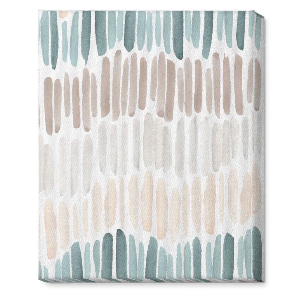 Many Brushstrokes Wall Art, No Frame, Single piece, Canvas, 16x20, Beige