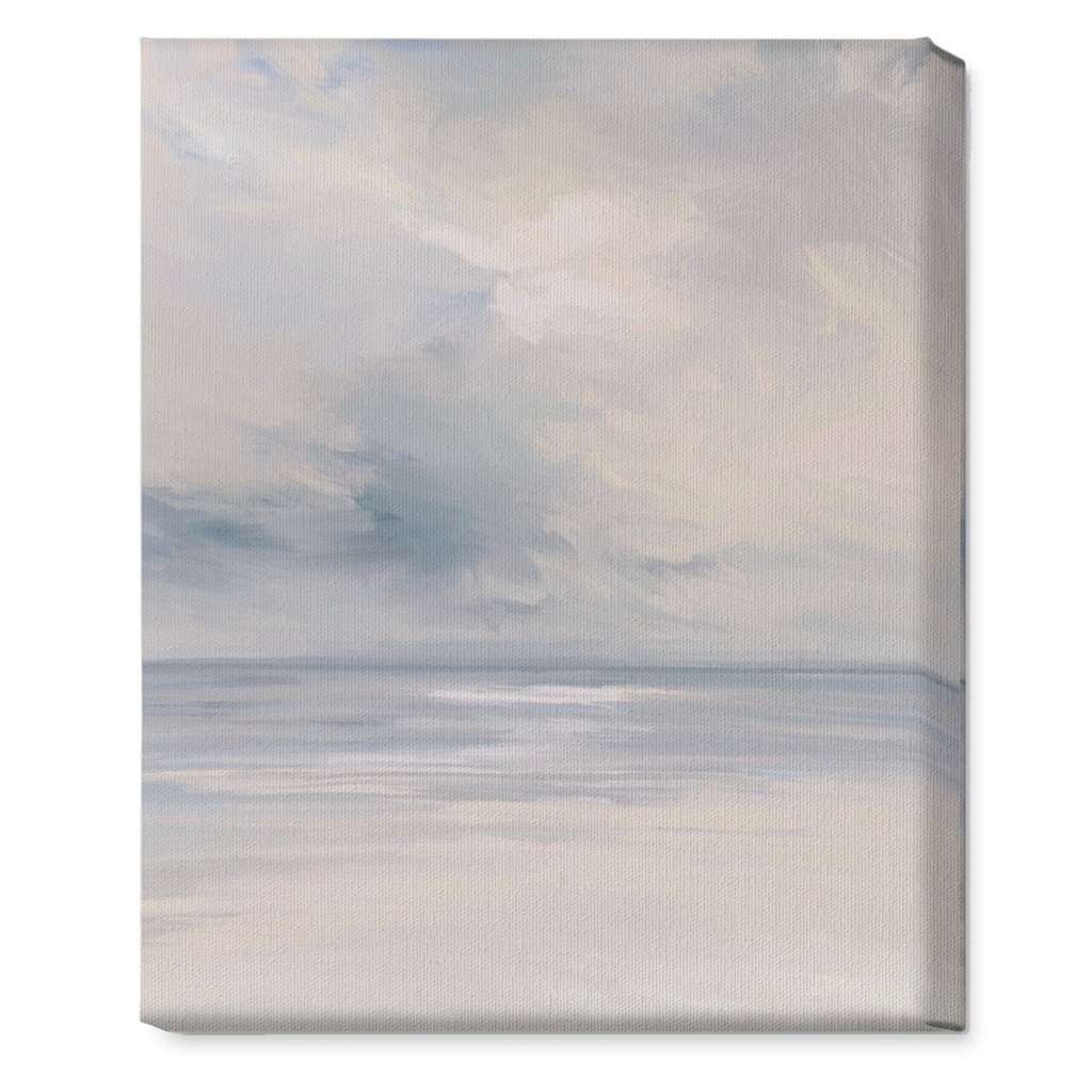 Beach Day - Neutral Wall Art, No Frame, Single piece, Canvas, 16x20, Blue, True Blue