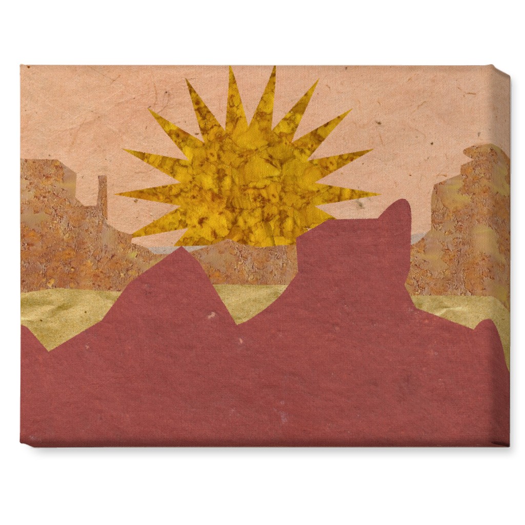 Orange Unframed Wall Art