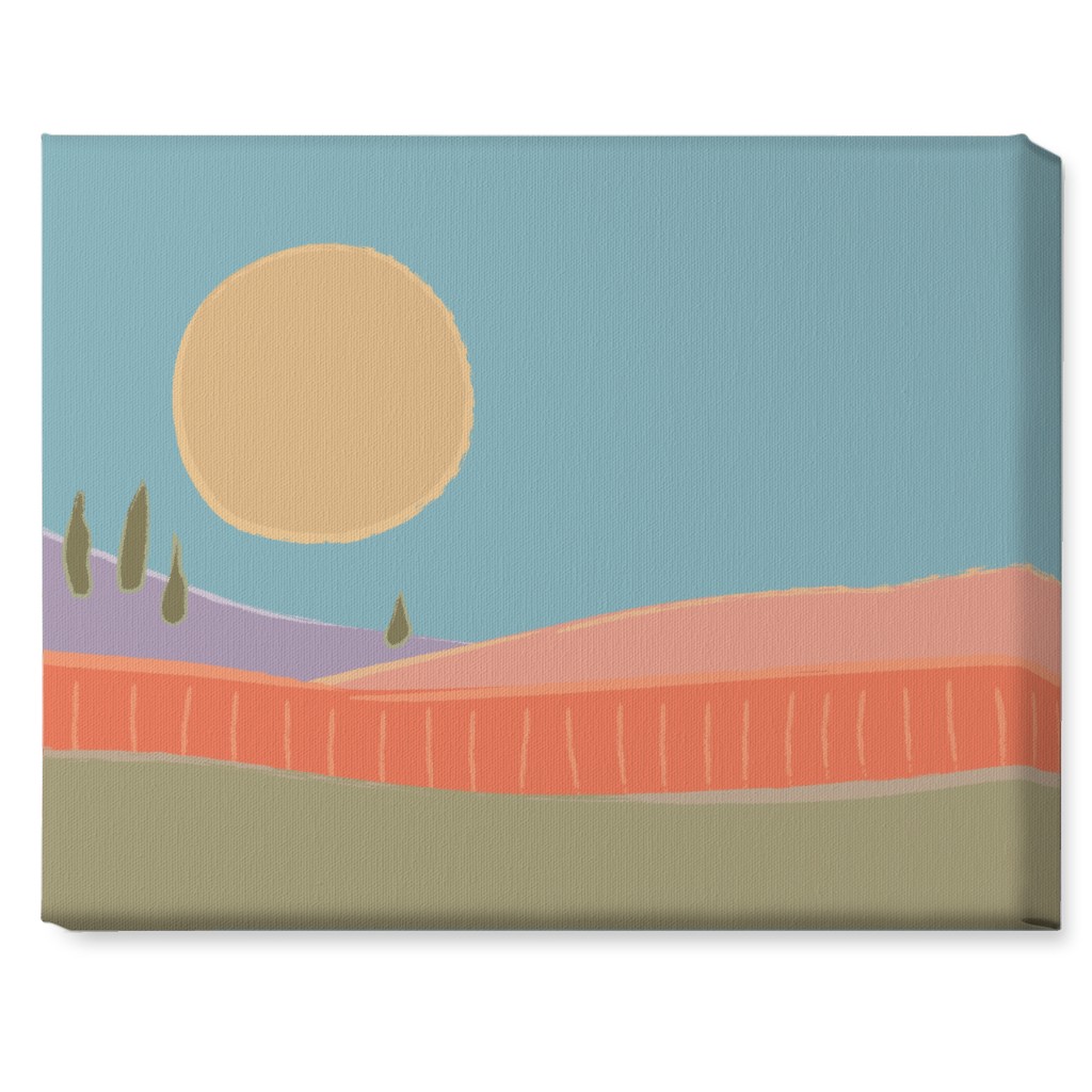 Simple Landscape Wall Art, No Frame, Single piece, Canvas, 16x20, Multicolor