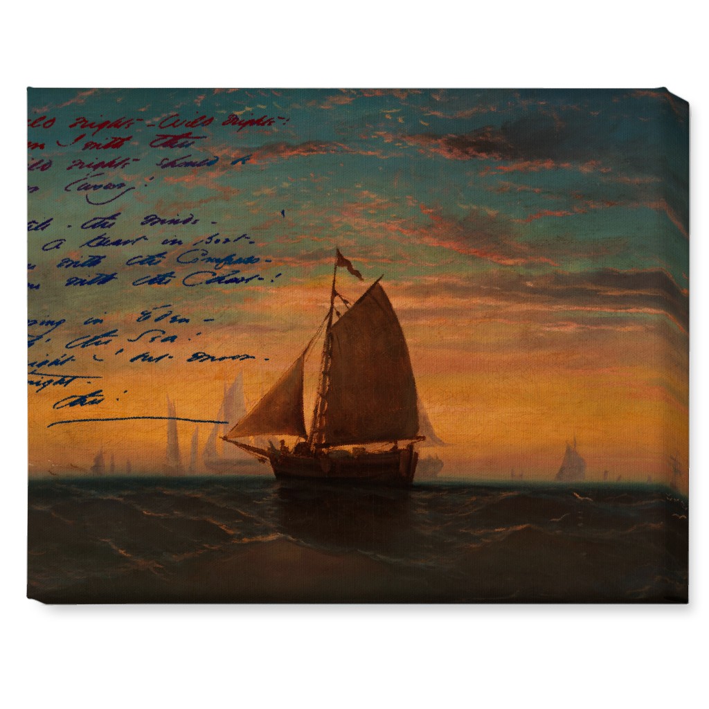 Wild Nights - Multi Wall Art, No Frame, Single piece, Canvas, 16x20, Black, Black