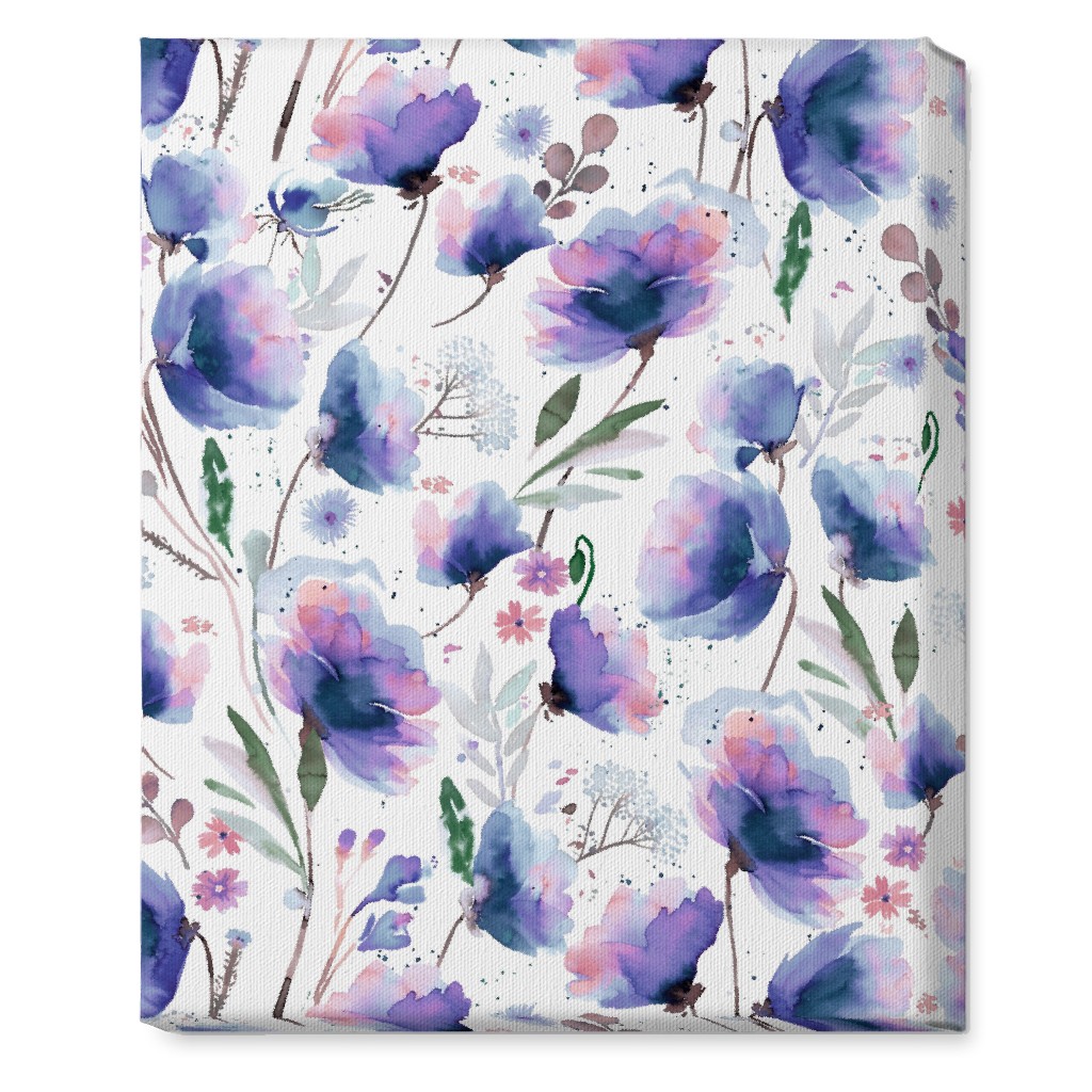 Abstract Poppies Blue Wall Art Shutterfly
