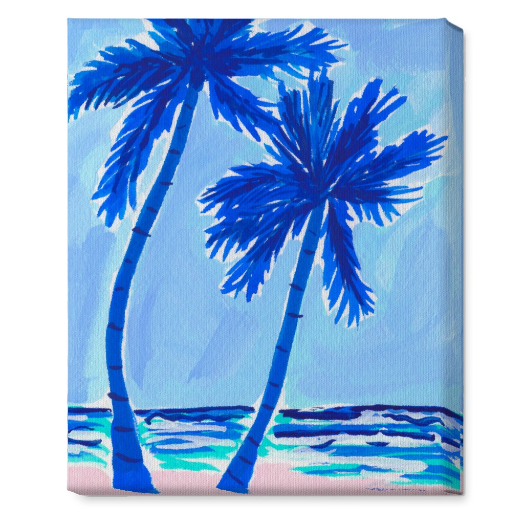 Palm Beach Vibes Blue Wall Art Shutterfly