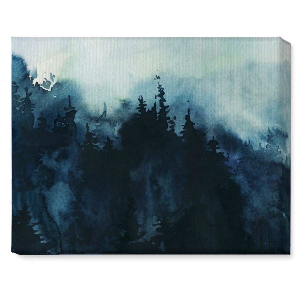 Smoky Mountains - Multi Wall Art, No Frame, Single piece, Canvas, 16x20, Blue, True Blue