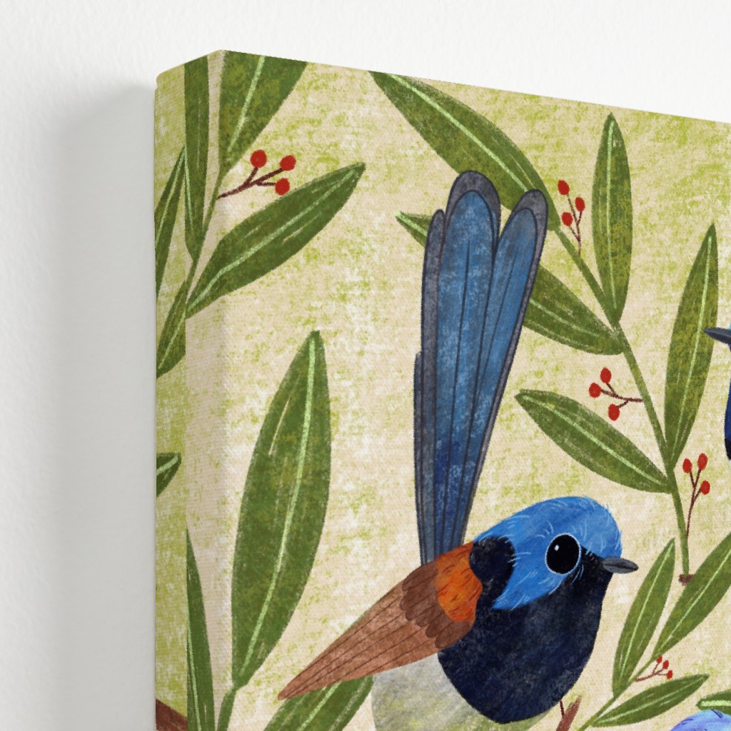 Fairy Wrens, Hand Painted Birds - Multi Wall Art | Shutterfly