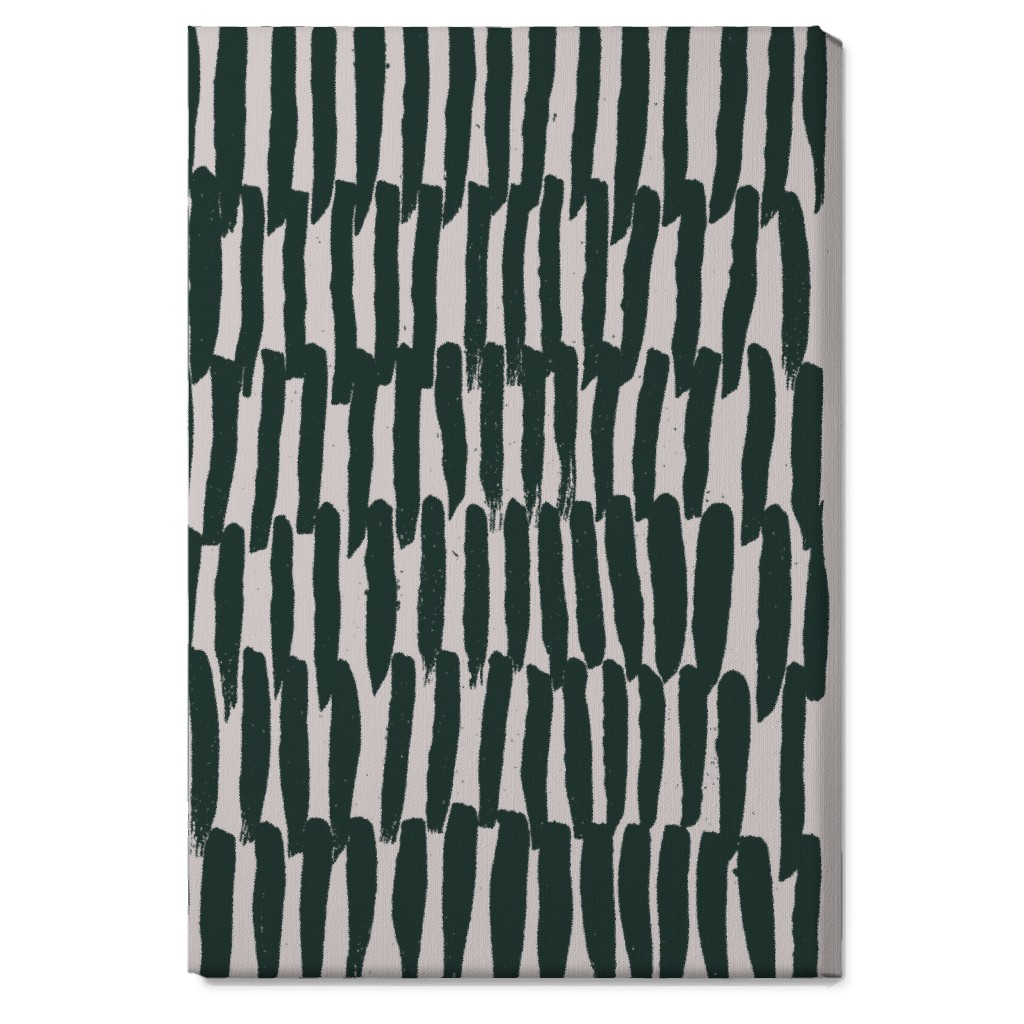 Uneven Stripes - Neutral Wall Art, No Frame, Single piece, Canvas, 20x30, Beige, Pearl