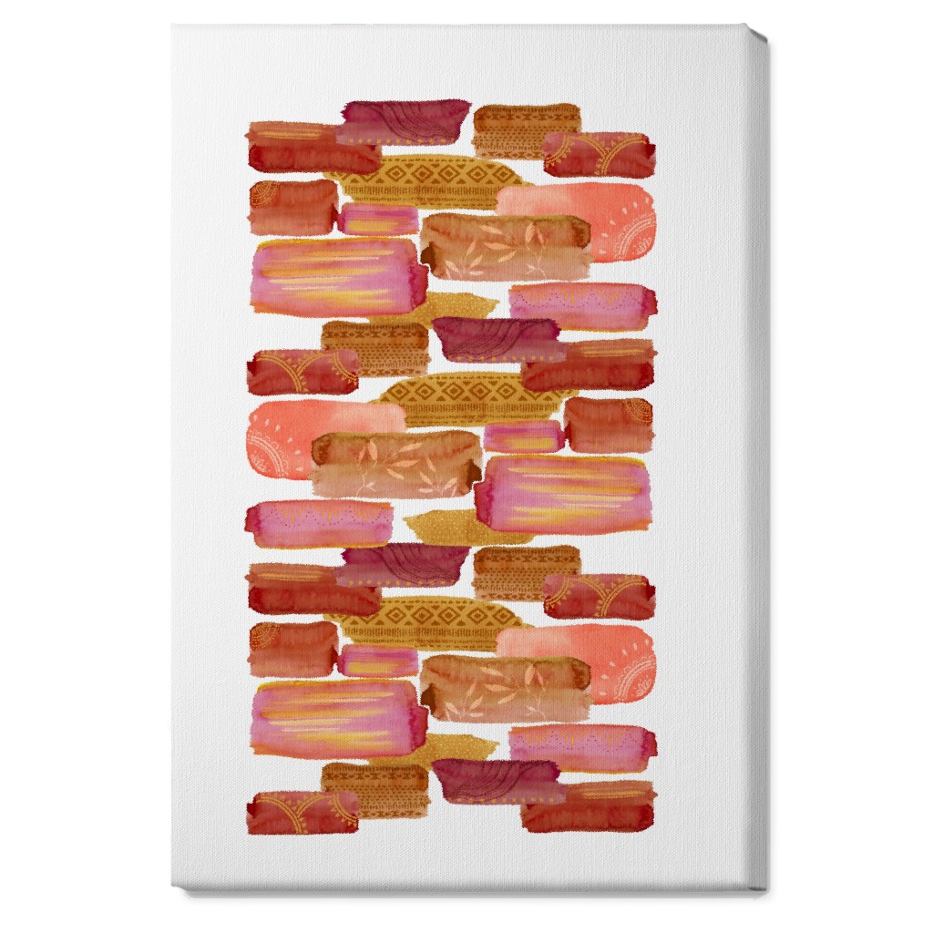 Brink Road Wall Art, No Frame, Single piece, Canvas, 20x30, Pink, Russet