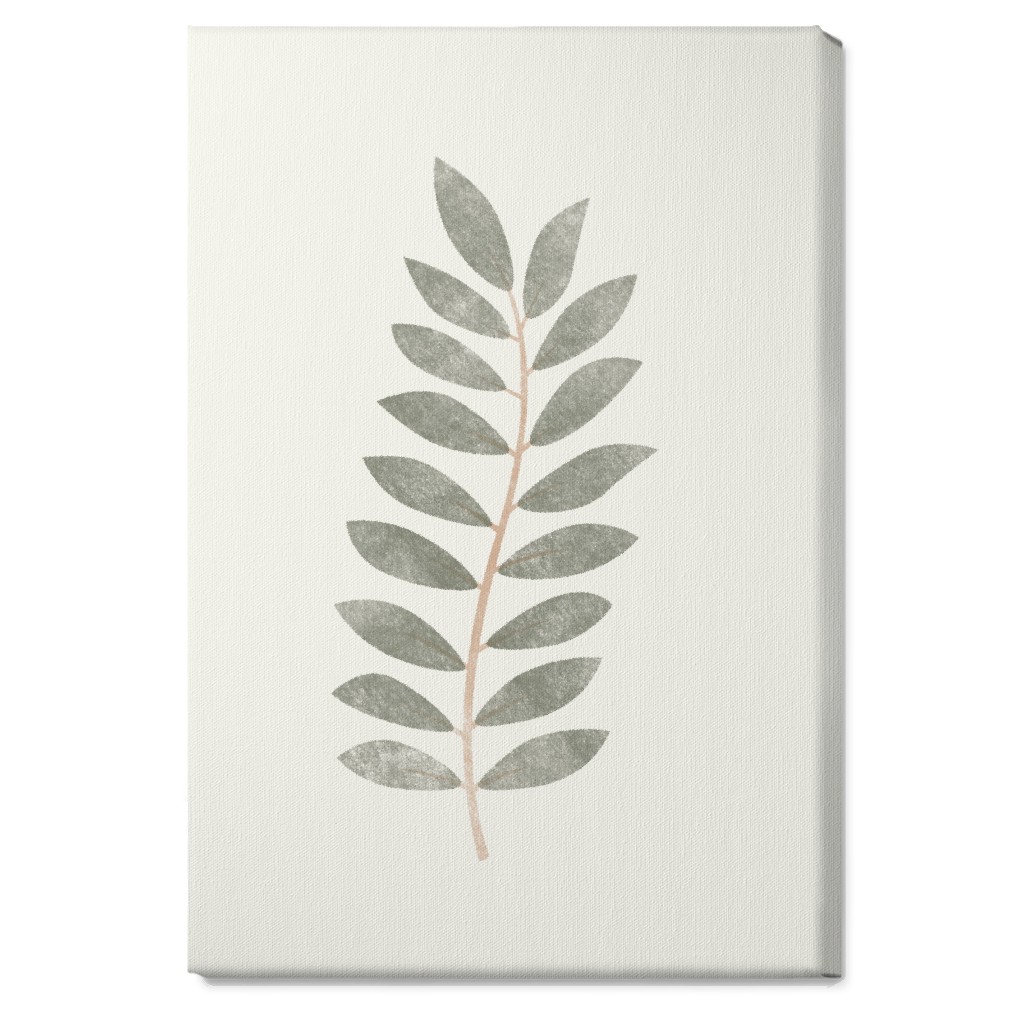 Botanical Leaf Iii Wall Art, No Frame, Single piece, Canvas, 20x30, Green, Sage