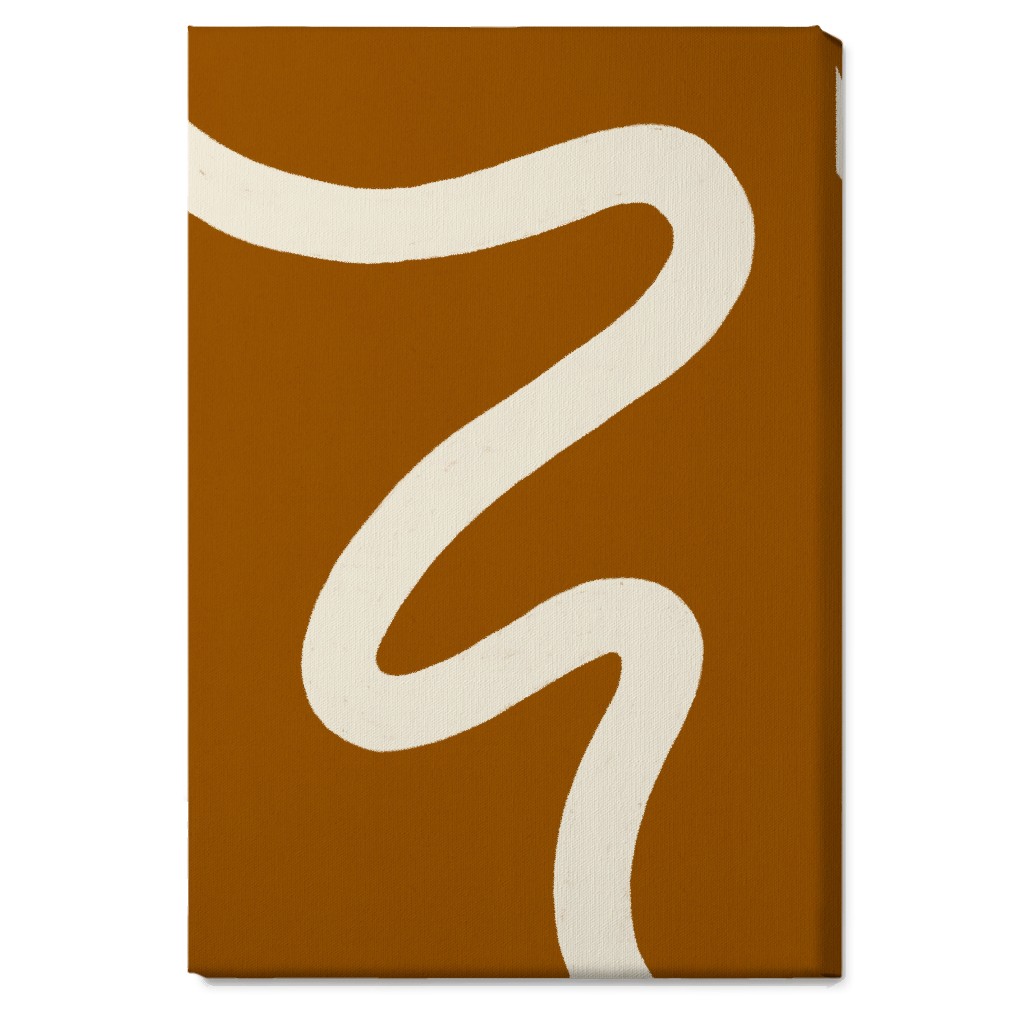 Tangled Brush Strokes Iv Wall Art, No Frame, Single piece, Canvas, 20x30, Orange, Earth