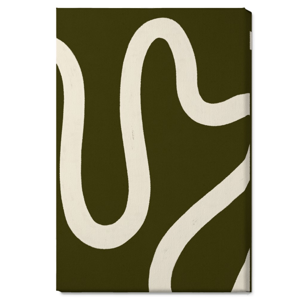 Tangled Brush Strokes Iii Wall Art, No Frame, Single piece, Canvas, 20x30, Green
