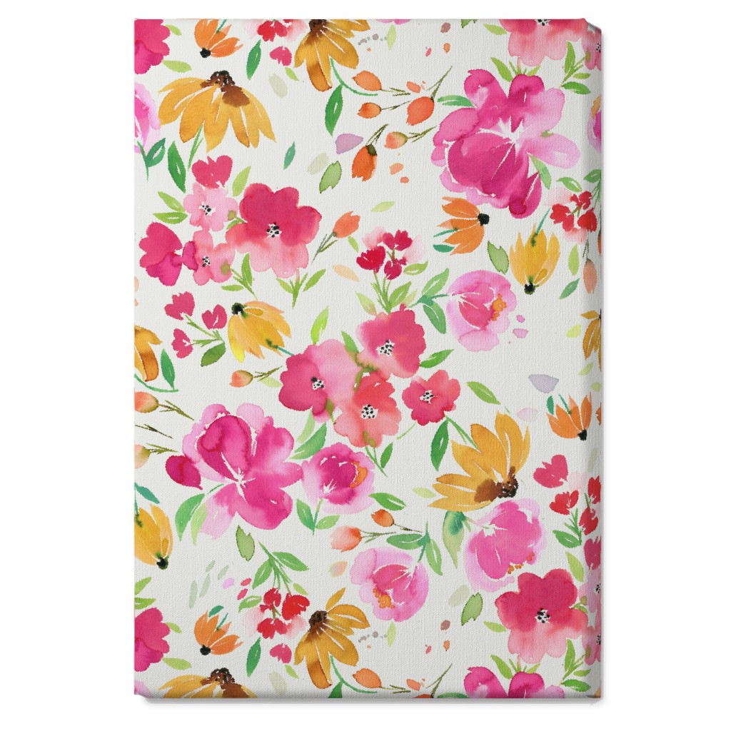 Smells Like Spring Wall Art, No Frame, Single piece, Canvas, 20x30, Pink