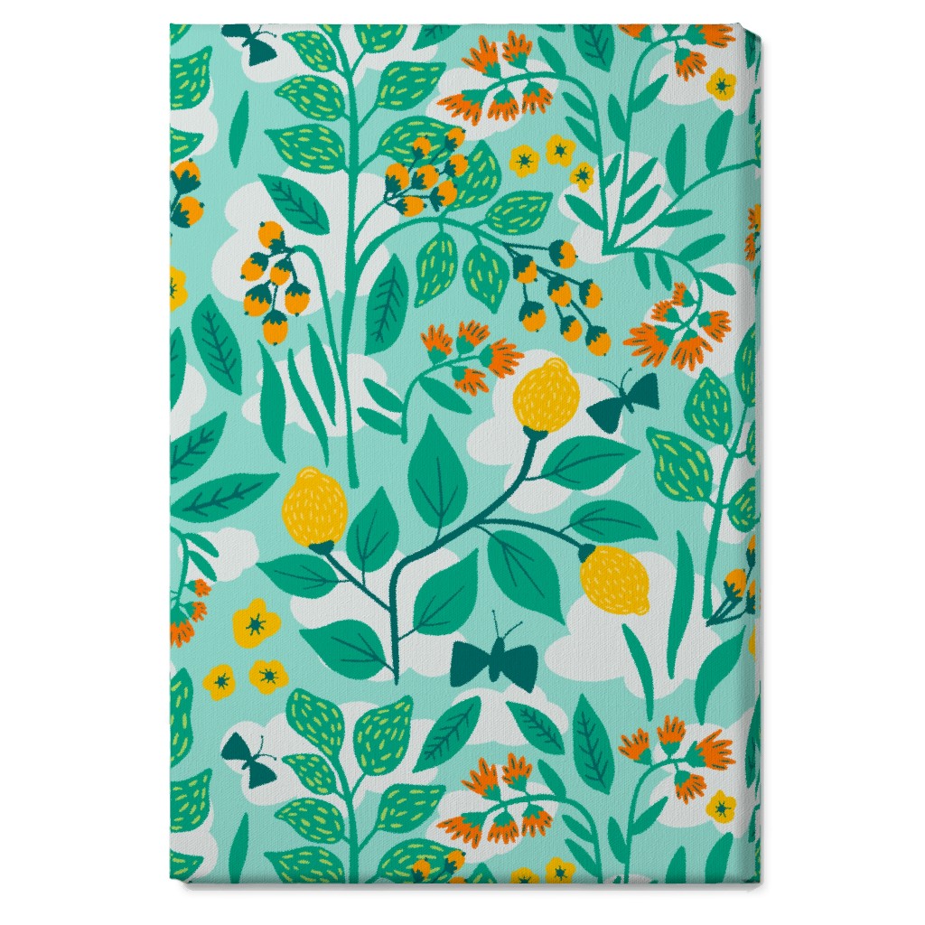 Color Garden - Green Wall Art, No Frame, Single piece, Canvas, 20x30, Green, Classic Green