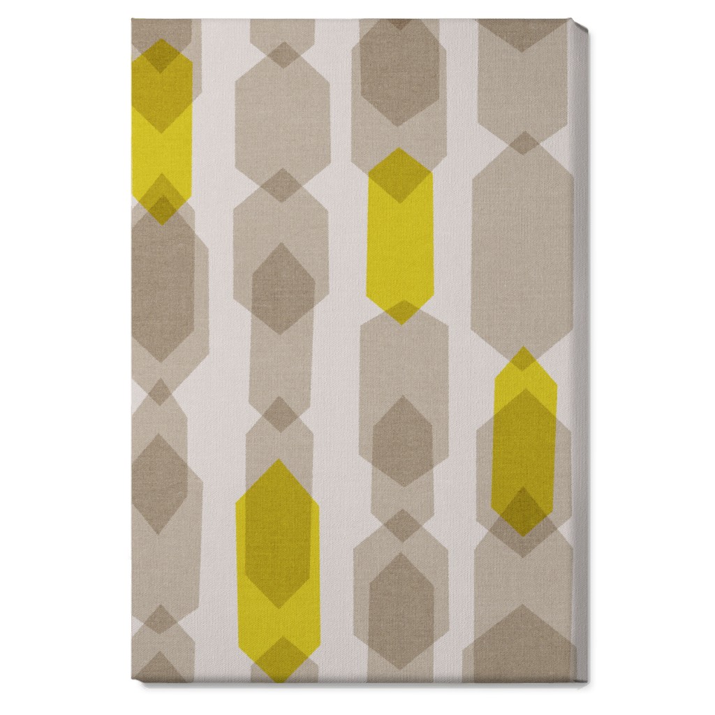 Elements Columns Wall Art, No Frame, Single piece, Canvas, 20x30, Yellow, Rye