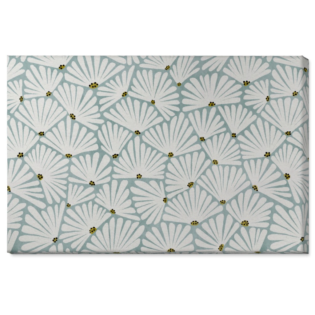 Solie Wall Art, No Frame, Single piece, Canvas, 24x36, Blue, Smoke