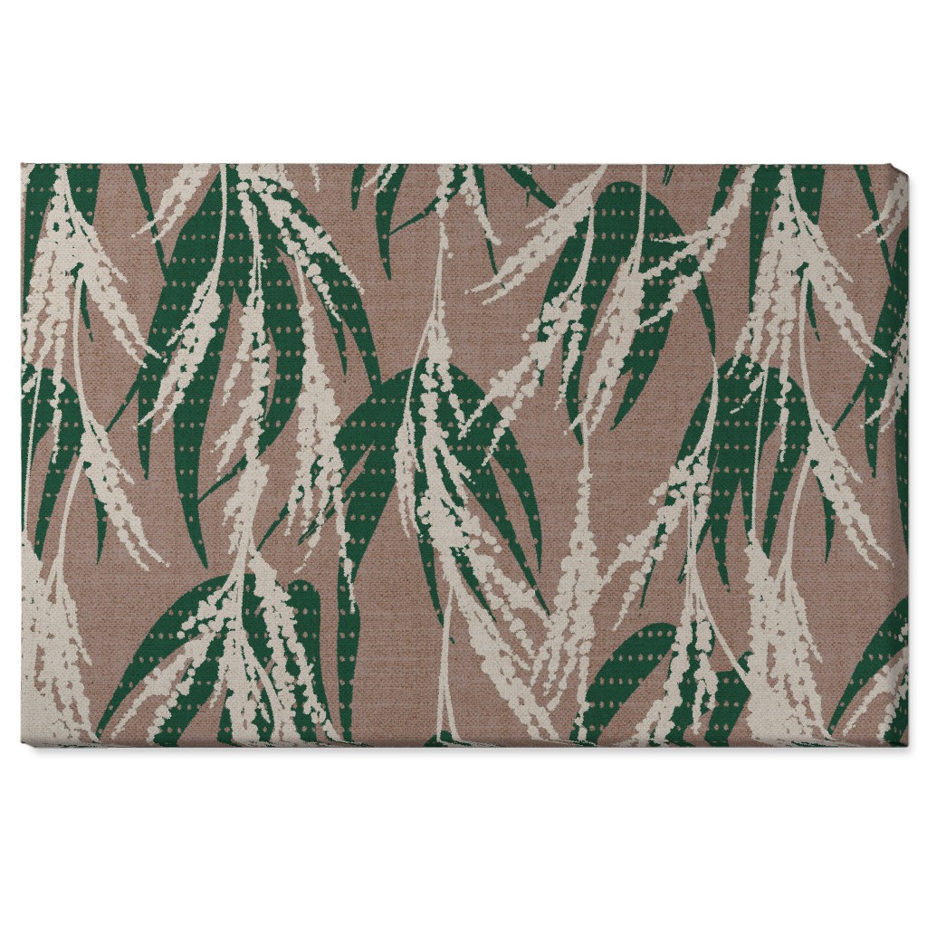 Vintage Palm Wall Art, No Frame, Single piece, Canvas, 24x36, Beige, Warm Gray