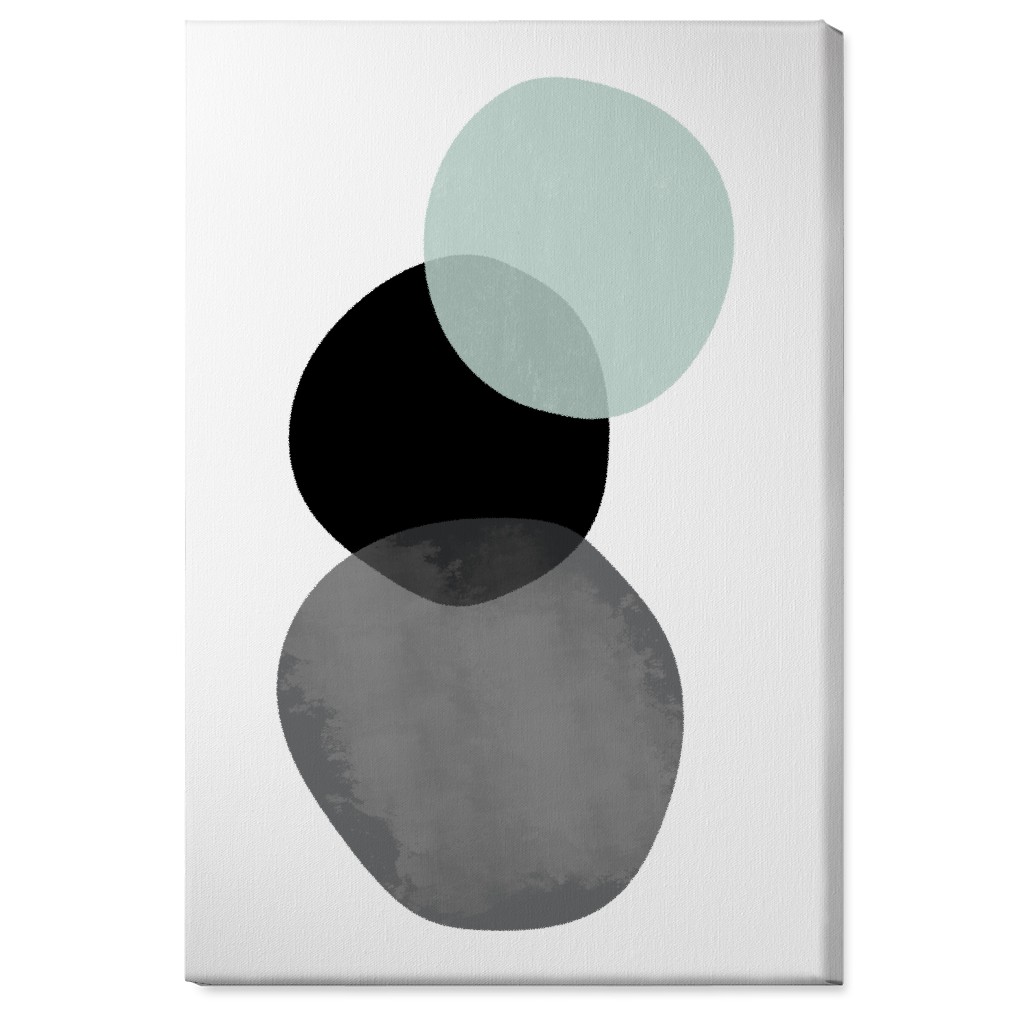 Stones Wall Art, No Frame, Single piece, Canvas, 24x36, Green