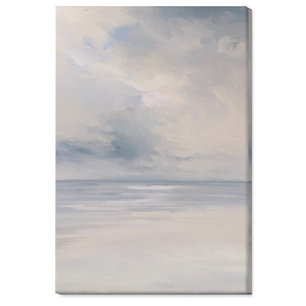 Beach Day - Neutral Wall Art, No Frame, Single piece, Canvas, 24x36, Blue