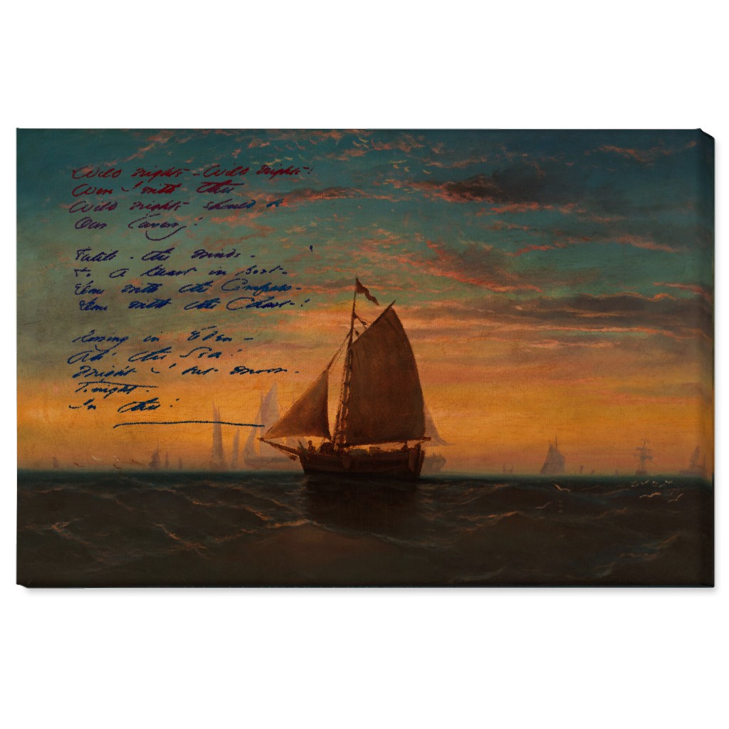 Wild Nights - Multi Wall Art, No Frame, Single piece, Canvas, 24x36, Black