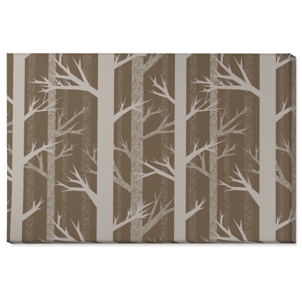 Winter Woods - Fawn Wall Art, No Frame, Single piece, Canvas, 24x36, Brown