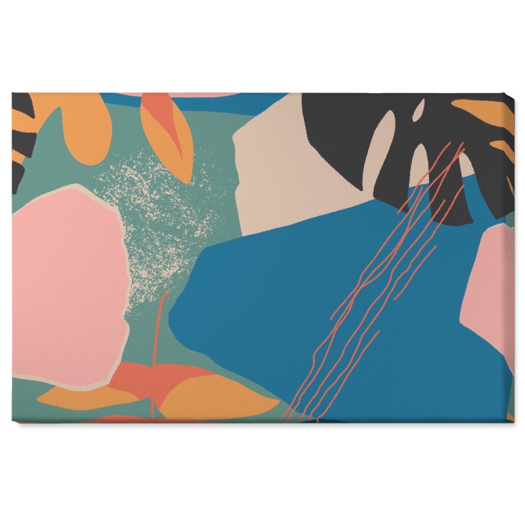 Tropical Garden - Multi Wall Art, No Frame, Single piece, Canvas, 24x36, Multicolor