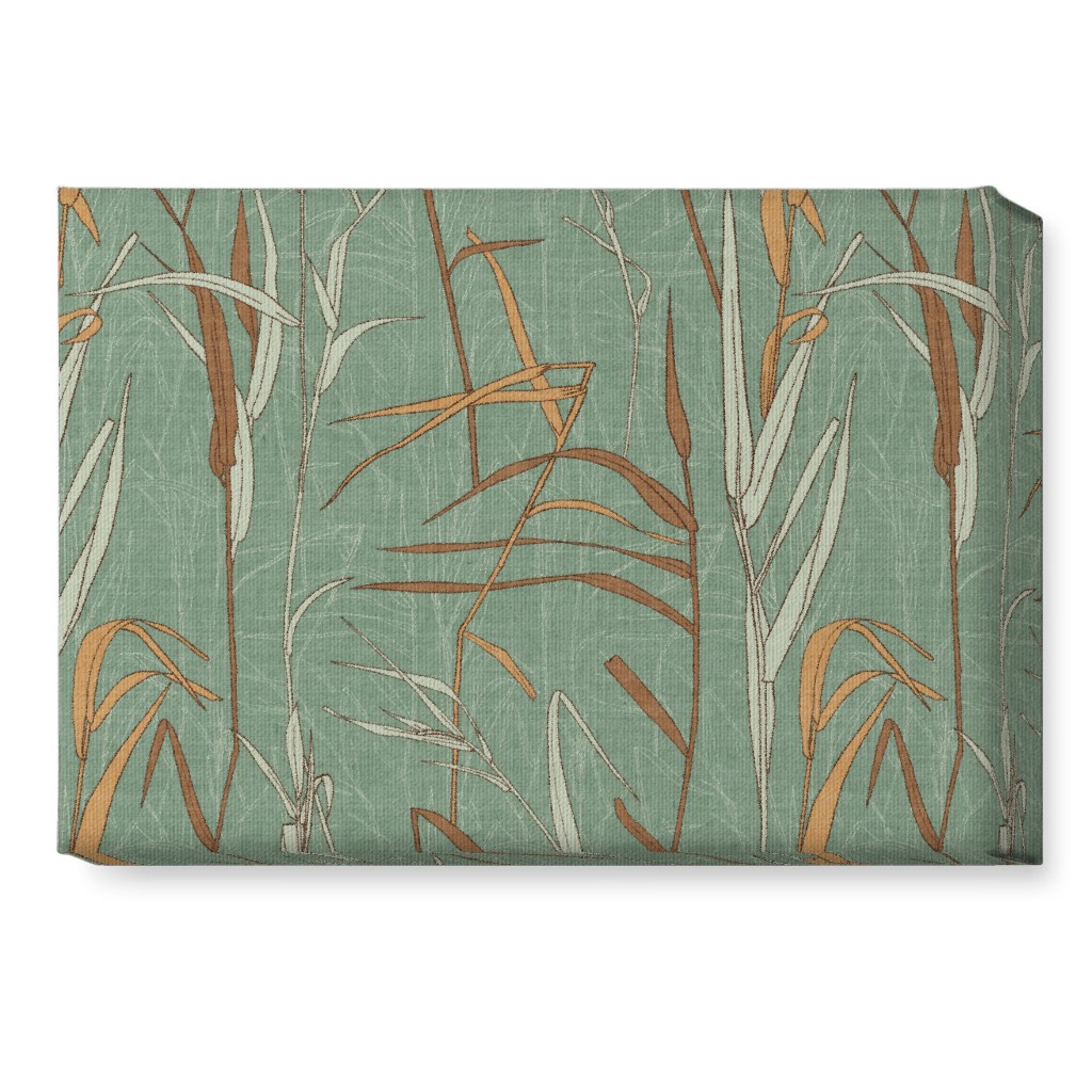 Late Summer Grasses Wall Art, No Frame, Single piece, Canvas, 10x14, Green, Classic Green