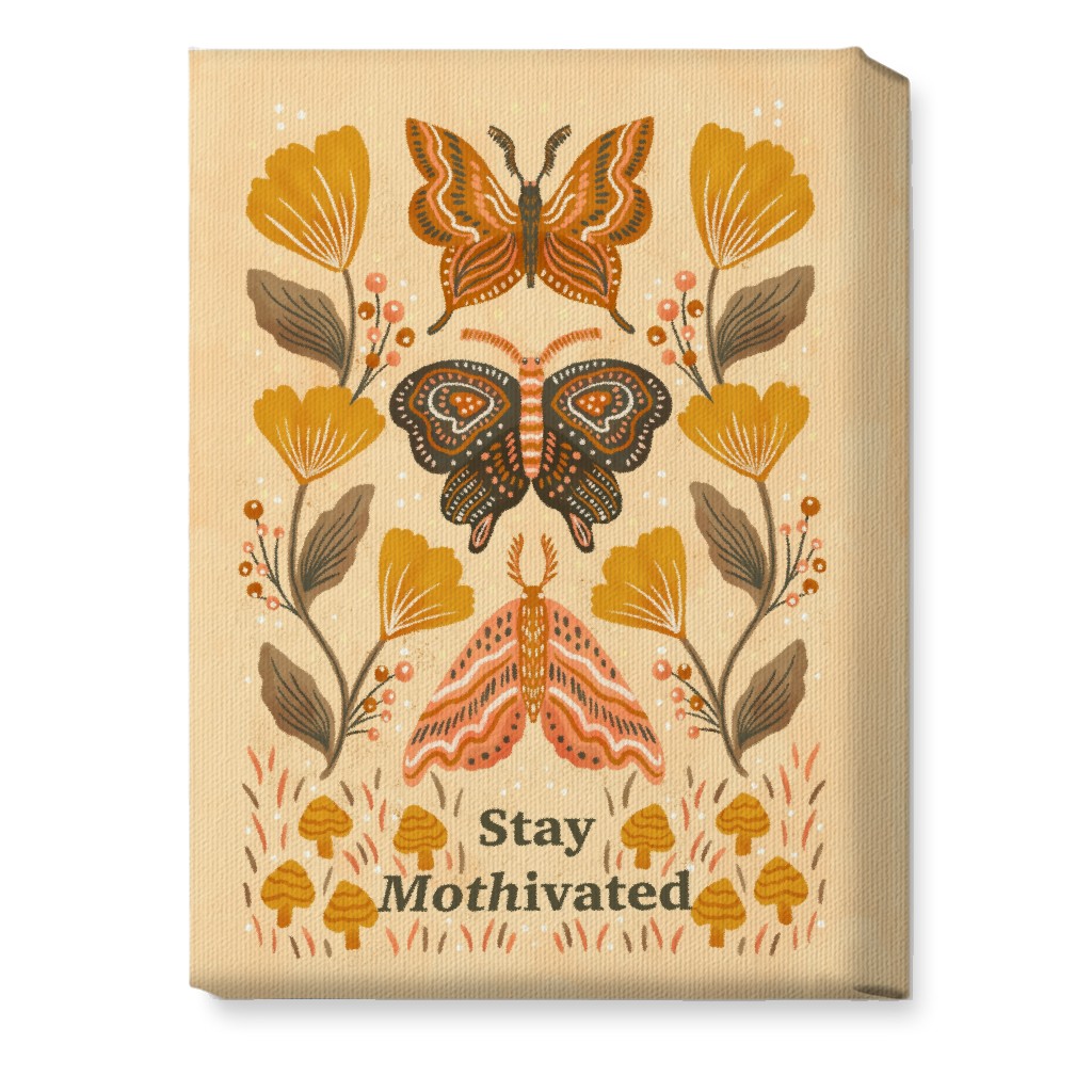 Mothivational Wall Art, No Frame, Single piece, Canvas, 10x14, Yellow, Classic Yellow