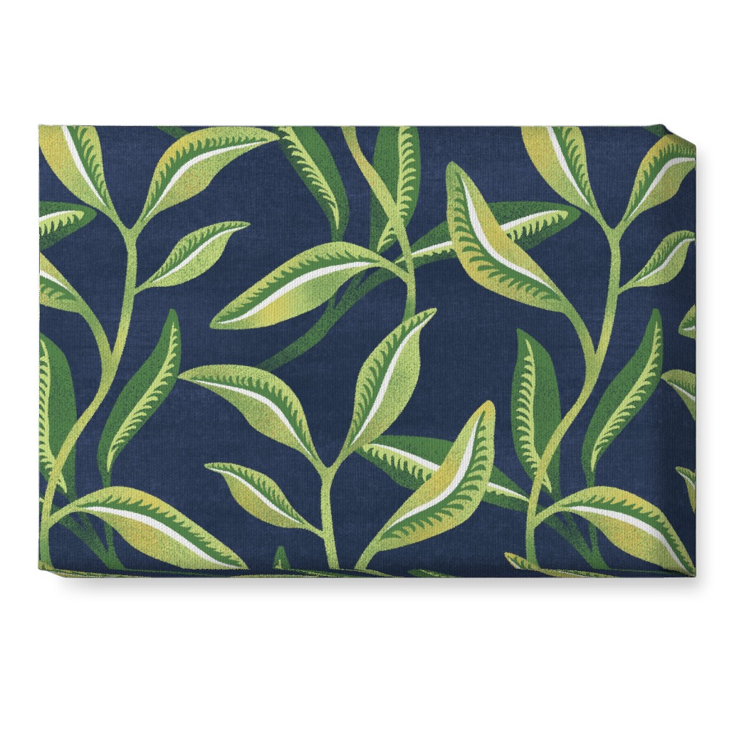 Leafy Vines - Green Wall Art, No Frame, Single piece, Canvas, 10x14, Green