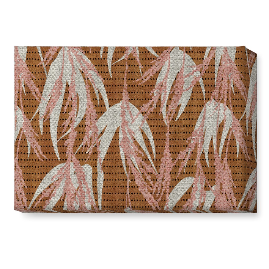Vintage Palm Wall Art, No Frame, Single piece, Canvas, 10x14, Brown