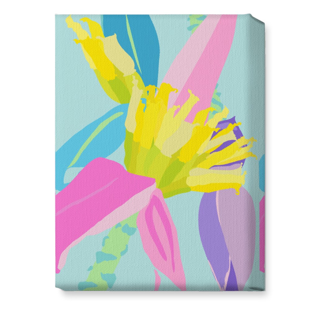 Bold Tropical Banana Plants - Multi Wall Art, No Frame, Single piece, Canvas, 10x14, Multicolor