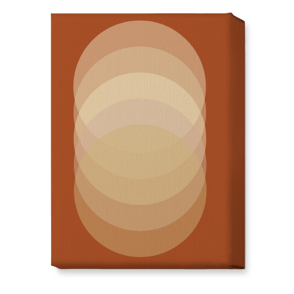 Abstract Sunrise - Orange Wall Art, No Frame, Single piece, Canvas, 10x14, Orange