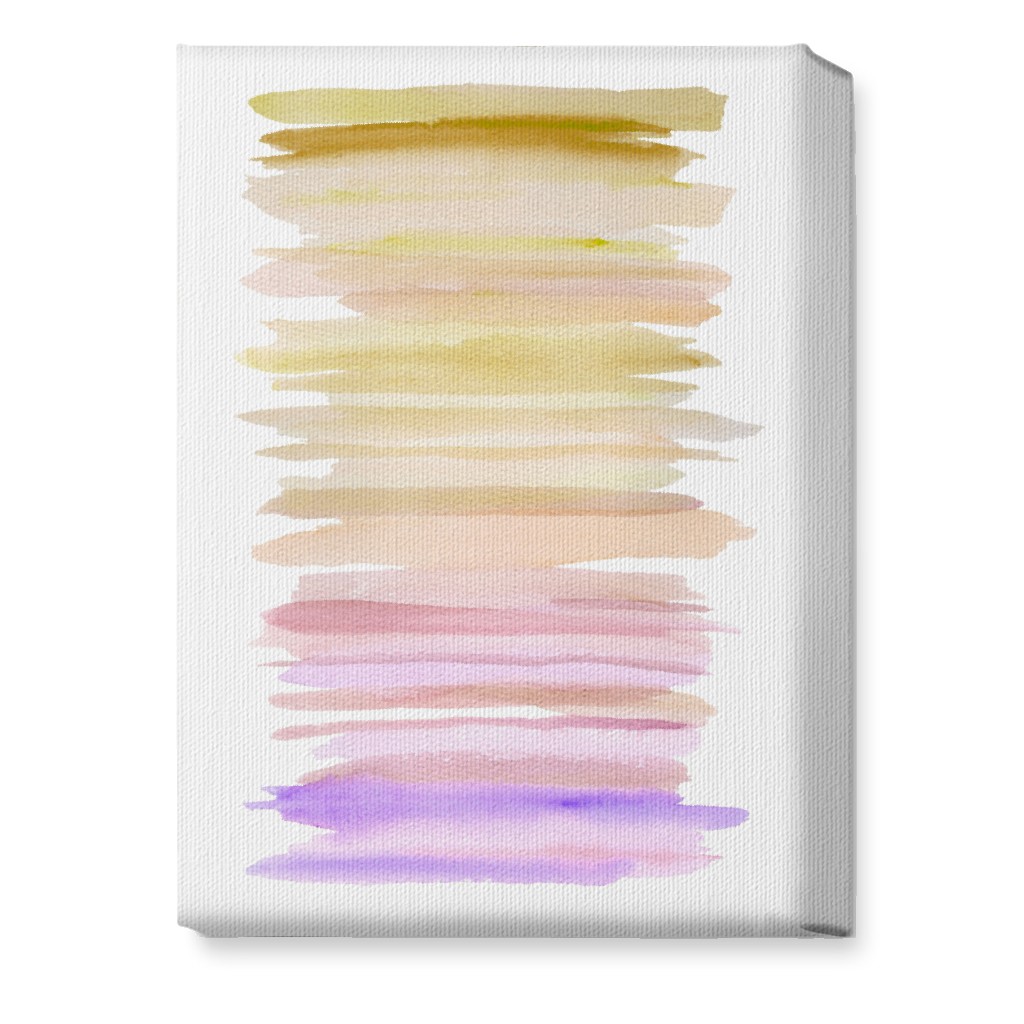 Watercolor Ocean Seashore Wall Art, No Frame, Single piece, Canvas, 10x14, Purple, Wheat